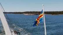 Ålands flagga, skärgårdsfärja